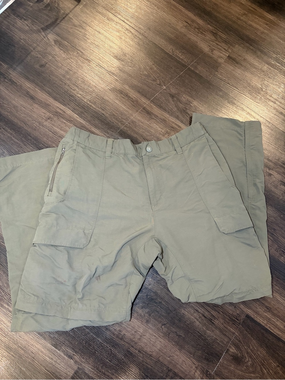 The North Face Men's Convertable Pants Sz Large Beige Straight Leg Cargo